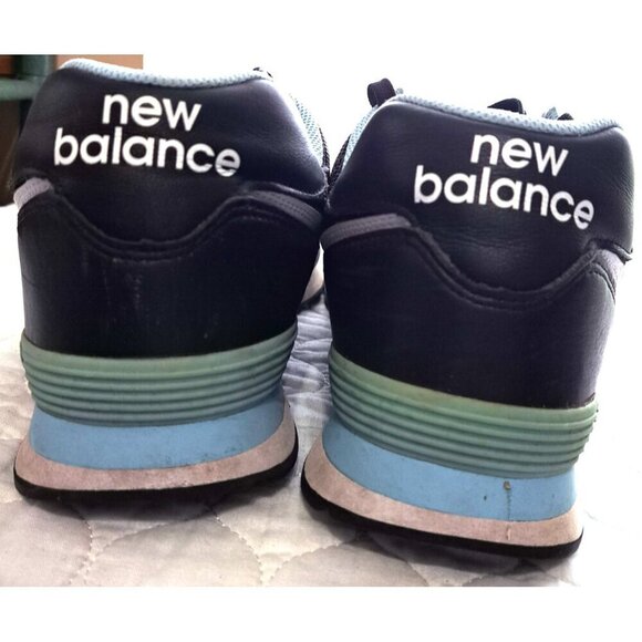 New Balance 574 Men\'s 18 Black Low Cut Lace Up Sneakers ML574NSE main image 6